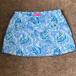 Lilly Pulitzer Madison Skort Sea Turtle Print